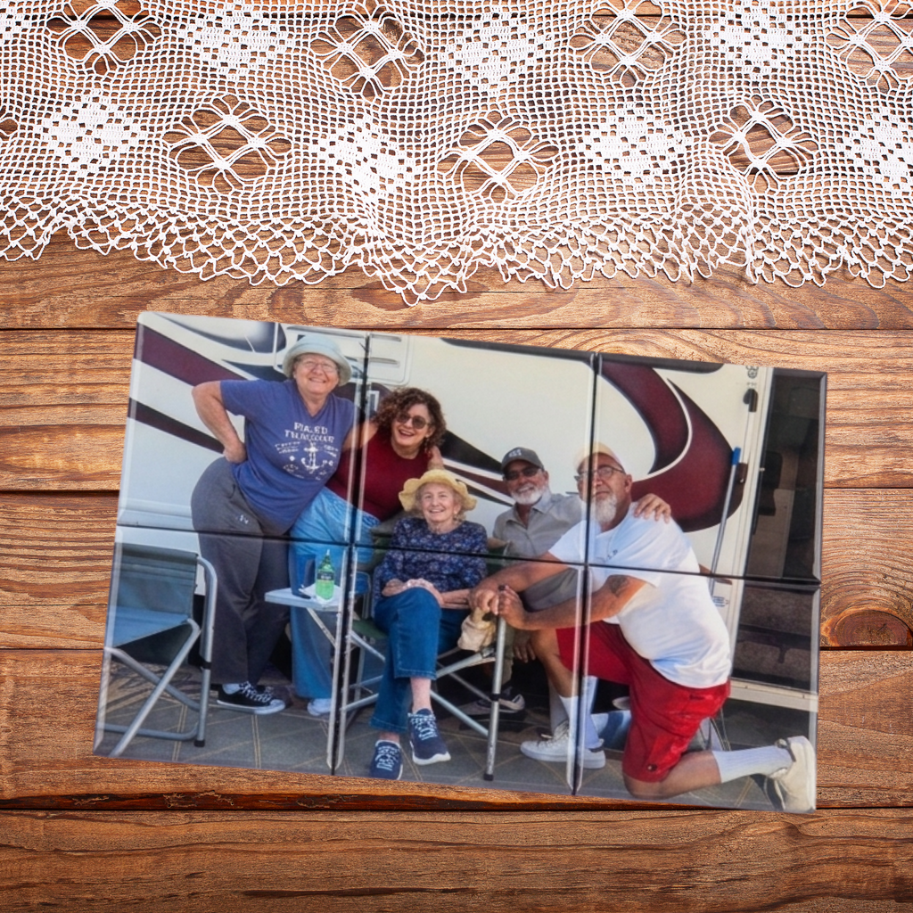 6-piece custom photo magnet set - horizontal