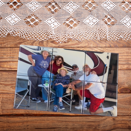 6-piece custom photo magnet set - horizontal