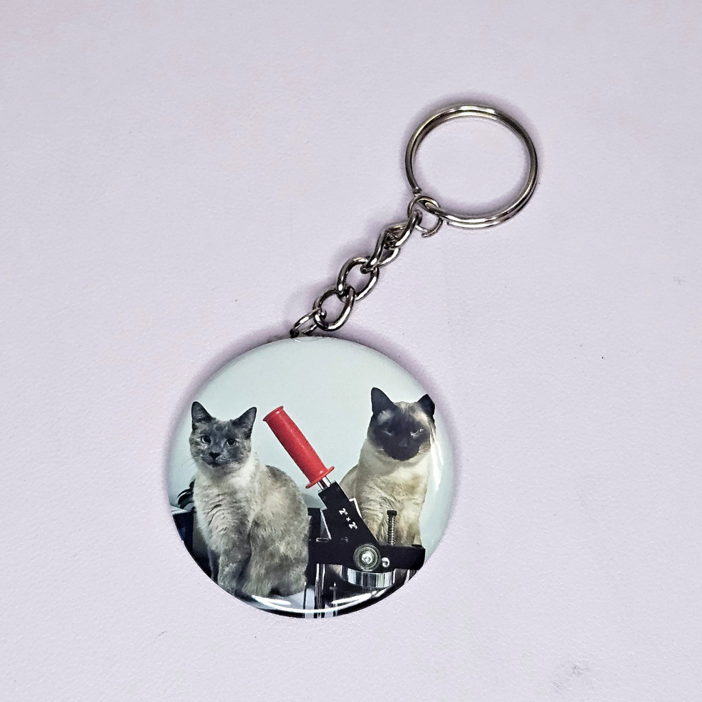 6-Piece 2.25" Custom Photo Keychains