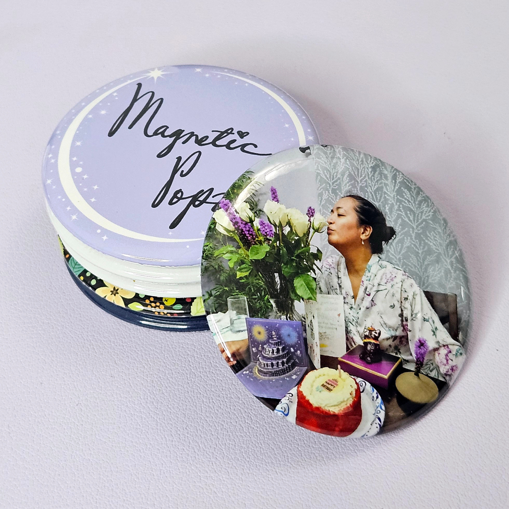 9-Piece 2.25" Round Custom Photo Magnets